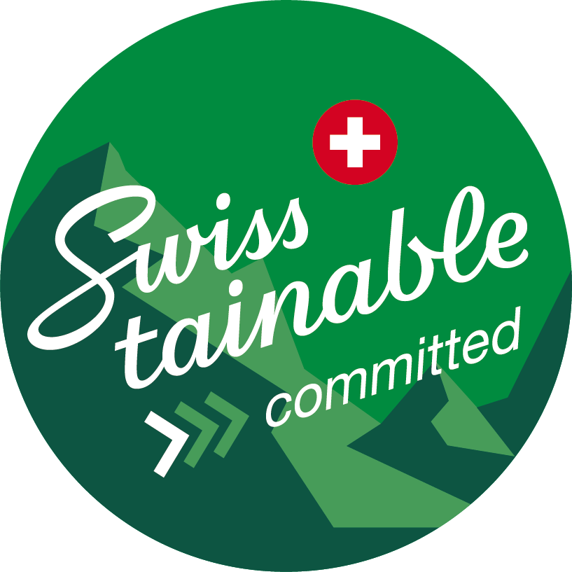 Logo Swisstainable committed