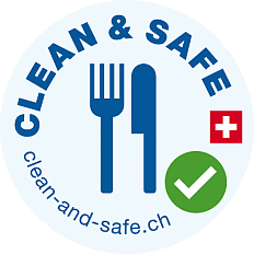 Clean and Safe Label Gastronomie Schweiz Tourismus